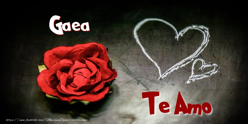 Felicitaciones de amor - Corazón & Rosas | Gaea Te Amo