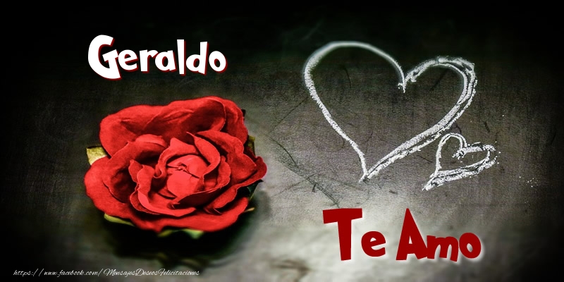 Felicitaciones de amor - Corazón & Rosas | Geraldo Te Amo