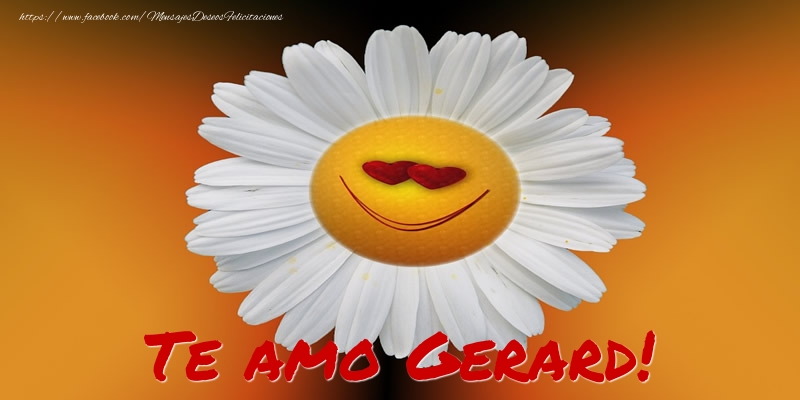 Felicitaciones de amor - Flores | Te amo Gerard!