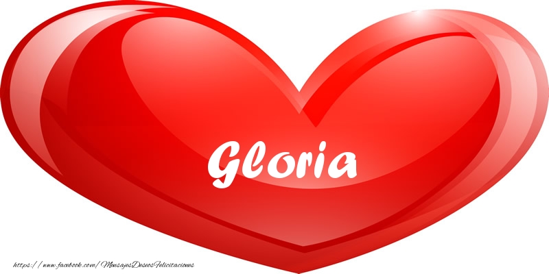 Felicitaciones de amor - Corazón | Gloria en corazon!