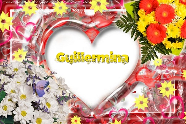 Felicitaciones de amor - Corazón & Flores | Guillermina