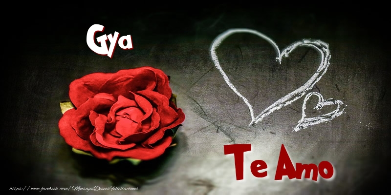 Felicitaciones de amor - Corazón & Rosas | Gya Te Amo