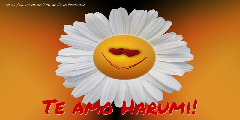 Felicitaciones de amor - Flores | Te amo Harumi!
