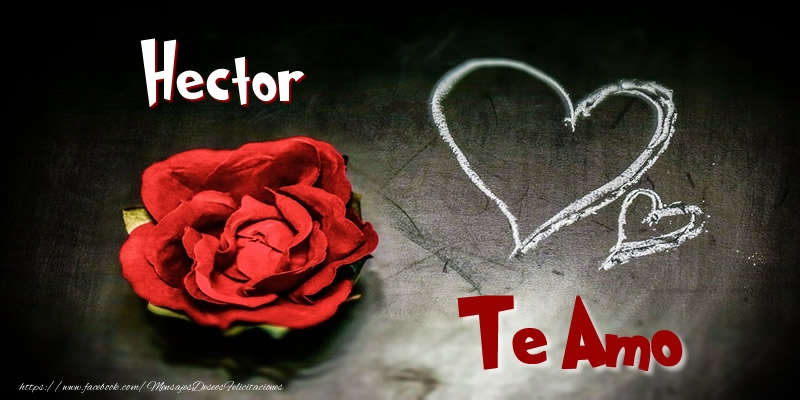 Felicitaciones de amor - Corazón & Rosas | Hector Te Amo