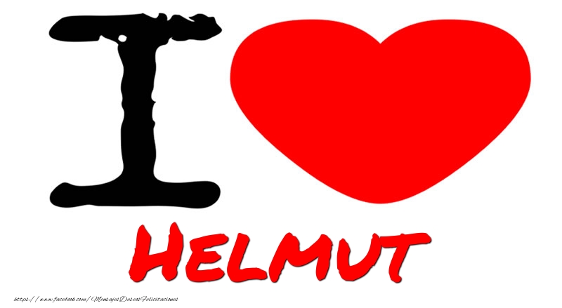Felicitaciones de amor - Corazón | I Love Helmut