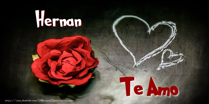 Felicitaciones de amor - Corazón & Rosas | Hernan Te Amo