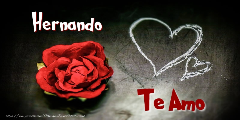 Felicitaciones de amor - Corazón & Rosas | Hernando Te Amo