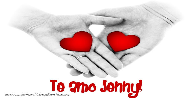 Felicitaciones de amor - Corazón | Te amo Jenny!