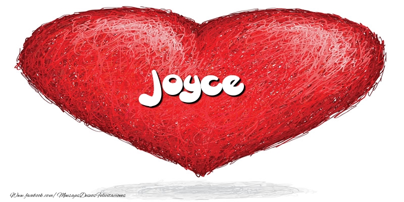 Felicitaciones de amor -  Joyce en el corazón