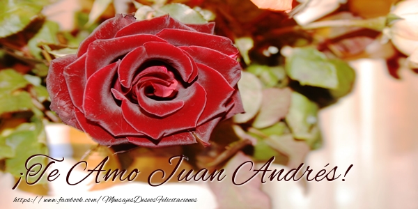 Felicitaciones de amor - ¡Te Amo Juan Andrés!