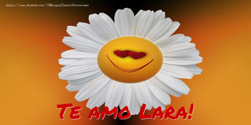 Felicitaciones de amor - Flores | Te amo Lara!