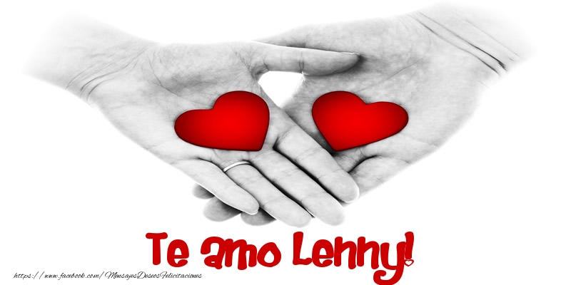 Felicitaciones de amor - Corazón | Te amo Lenny!