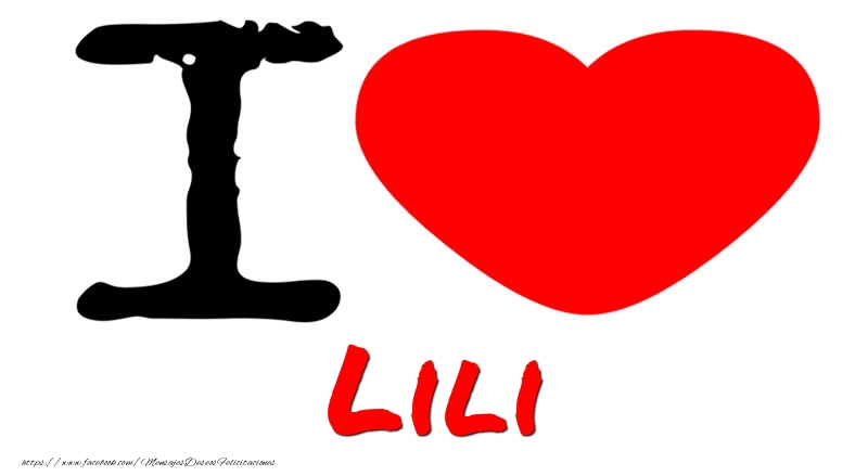 Felicitaciones de amor - Corazón | I Love Lili