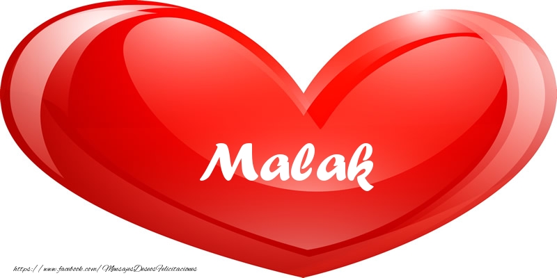 Felicitaciones de amor - Malak en corazon!
