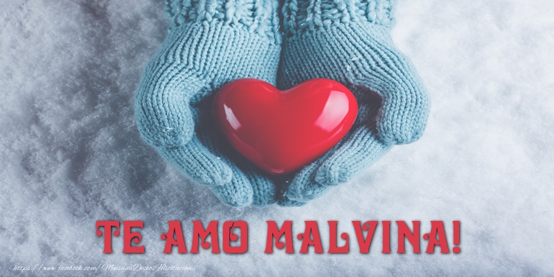 Felicitaciones de amor - Corazón | TE AMO Malvina!