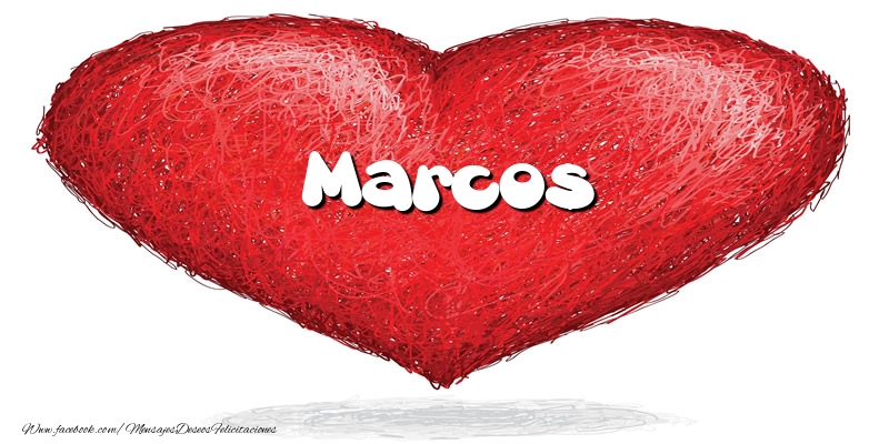 Felicitaciones de amor -  Marcos en el corazón