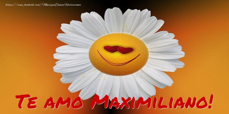 Felicitaciones de amor - Te amo Maximiliano!