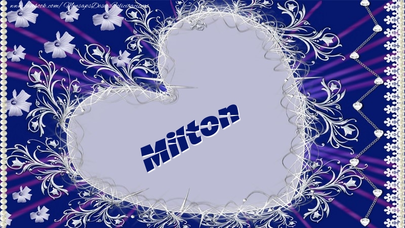 Felicitaciones de amor - Corazón | Milton