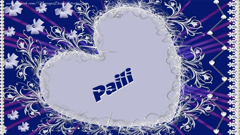 Felicitaciones de amor - Corazón | Paili