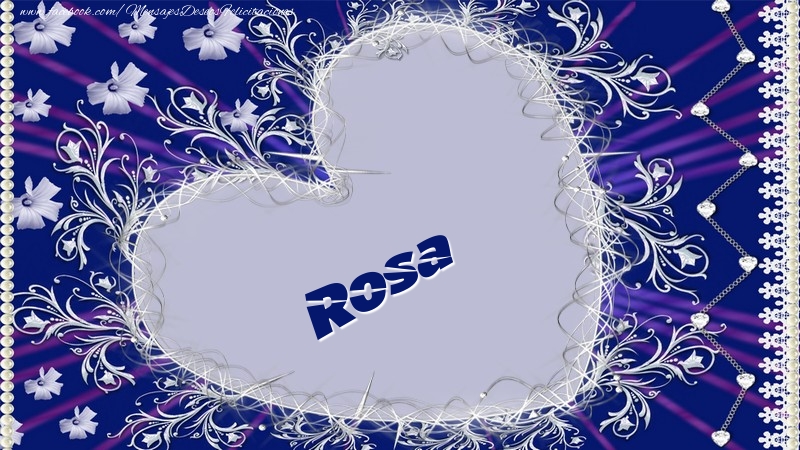 Felicitaciones de amor - Rosa