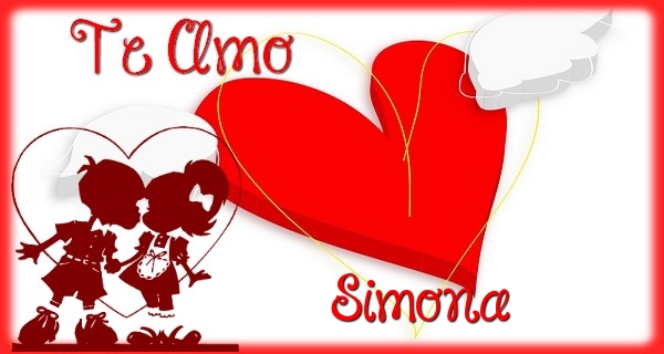 Felicitaciones de amor - Corazón | Te Amo, Simona