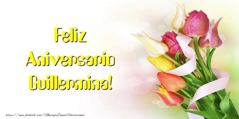 Felicitaciones de aniversario - Flores & Ramo De Flores | Feliz Aniversario Guillermina!