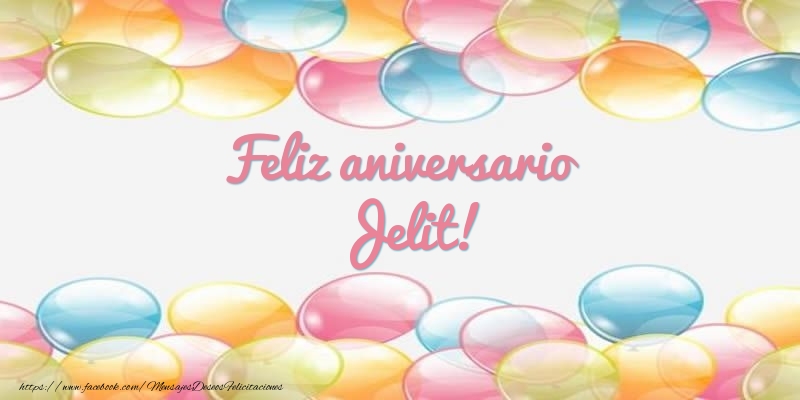Felicitaciones de aniversario - Feliz aniversario Jelit!