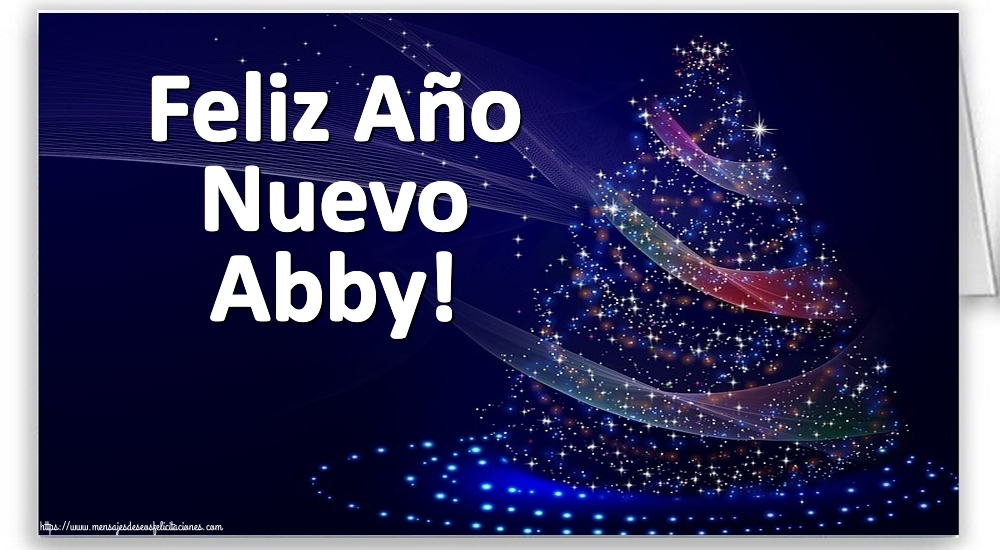 Felicitaciones de Año Nuevo - Árbol De Navidad | Feliz Año Nuevo Abby!