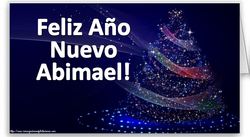 Felicitaciones de Año Nuevo - Árbol De Navidad | Feliz Año Nuevo Abimael!