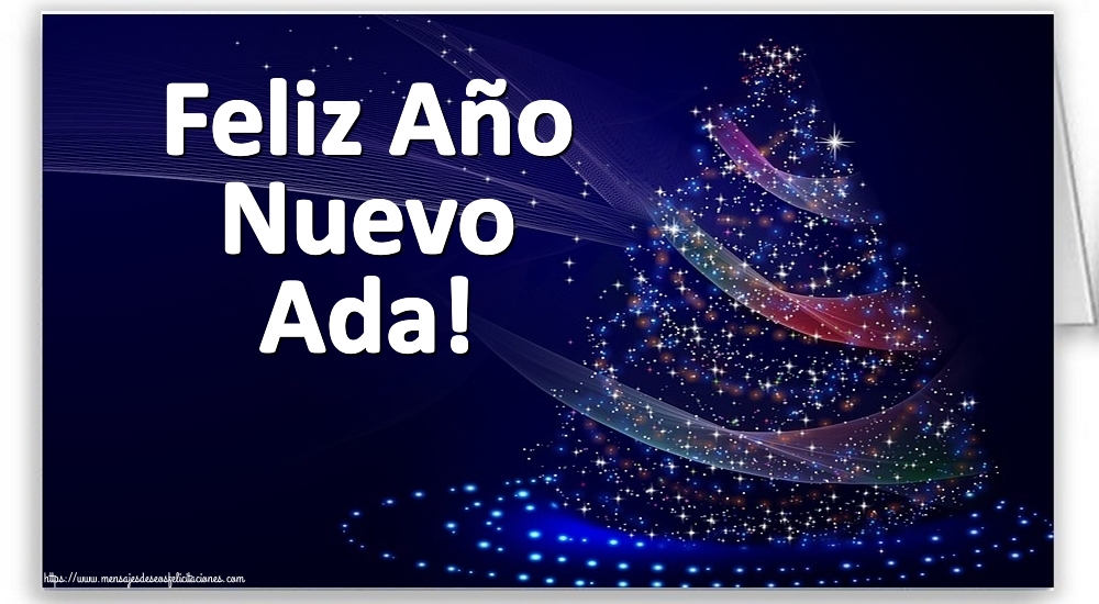 Felicitaciones de Año Nuevo - Árbol De Navidad | Feliz Año Nuevo Ada!