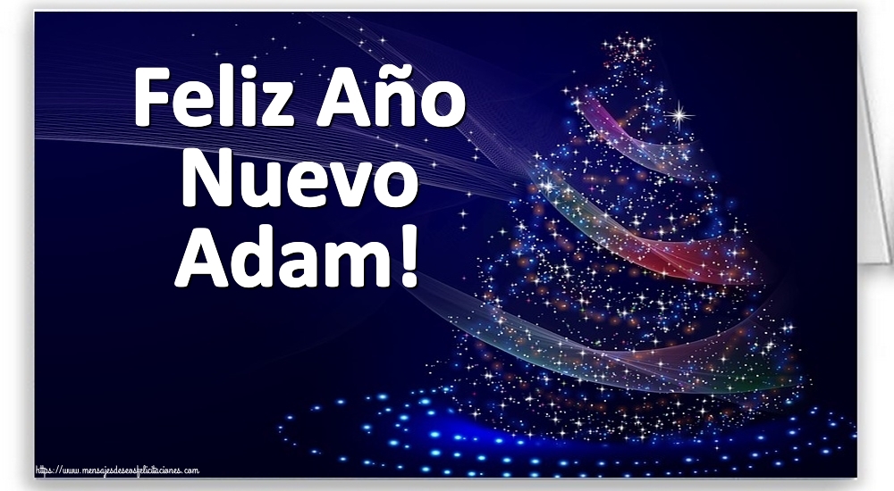 Felicitaciones de Año Nuevo - Feliz Año Nuevo Adam!