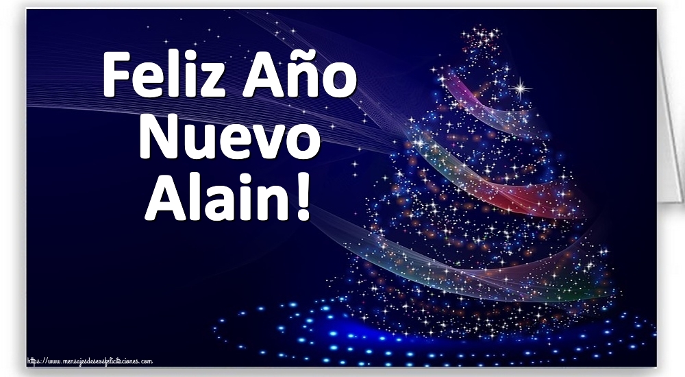 Felicitaciones de Año Nuevo - Feliz Año Nuevo Alain!