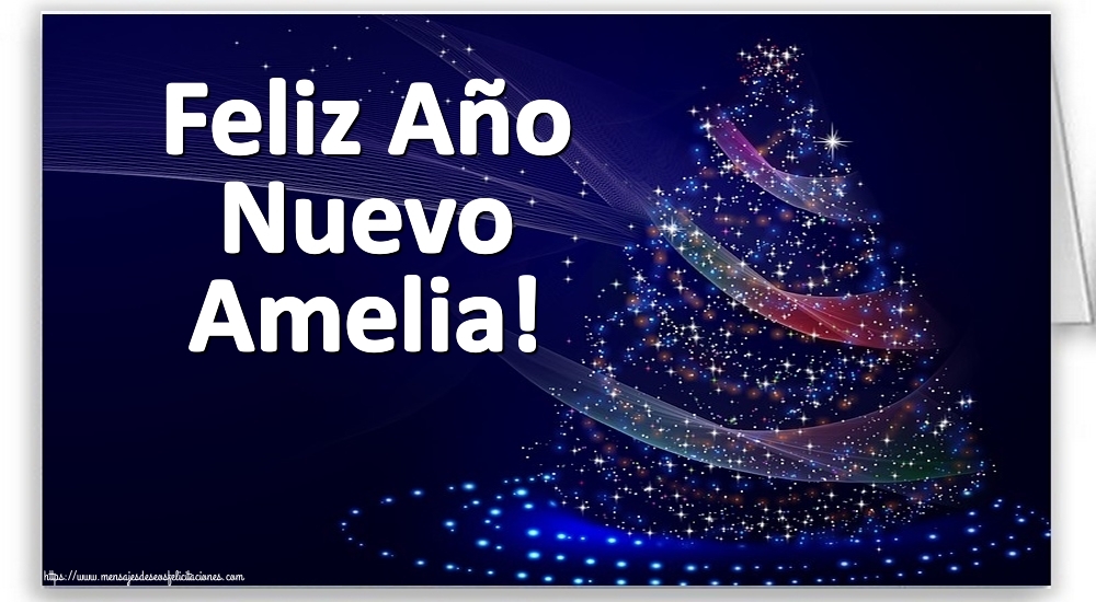 Felicitaciones de Año Nuevo - Feliz Año Nuevo Amelia!