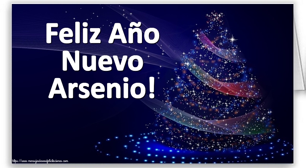 Felicitaciones de Año Nuevo - Árbol De Navidad | Feliz Año Nuevo Arsenio!