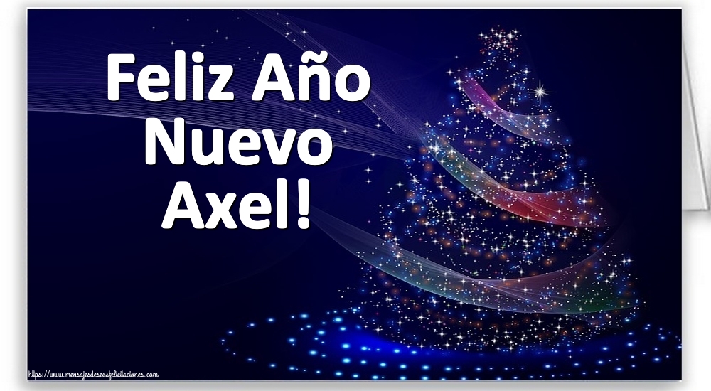 Felicitaciones de Año Nuevo - Árbol De Navidad | Feliz Año Nuevo Axel!