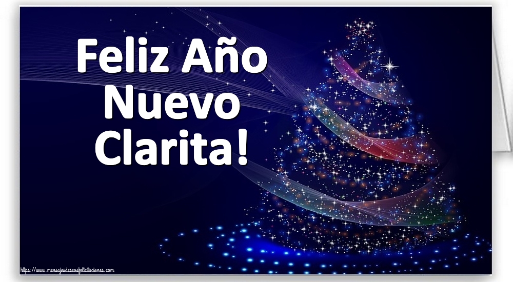 Felicitaciones de Año Nuevo - Árbol De Navidad | Feliz Año Nuevo Clarita!