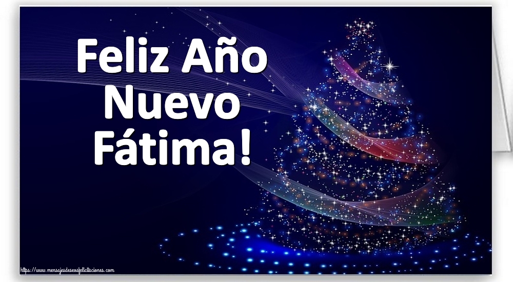 Felicitaciones de Año Nuevo - Árbol De Navidad | Feliz Año Nuevo Fátima!