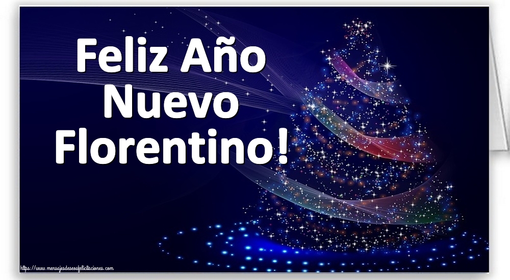 Felicitaciones de Año Nuevo - Árbol De Navidad | Feliz Año Nuevo Florentino!