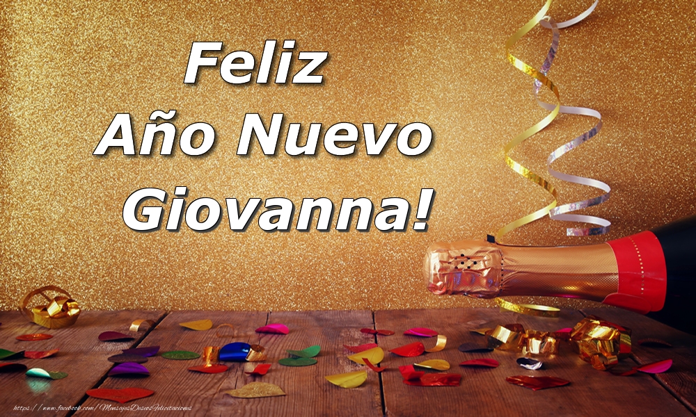 Felicitaciones de Año Nuevo - Feliz  Año Nuevo Giovanna!