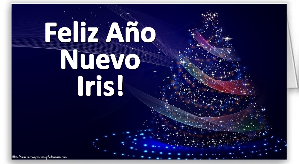 Felicitaciones de Año Nuevo - Árbol De Navidad | Feliz Año Nuevo Iris!