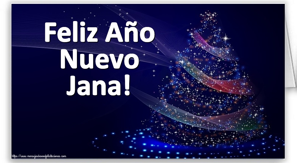 Felicitaciones de Año Nuevo - Árbol De Navidad | Feliz Año Nuevo Jana!