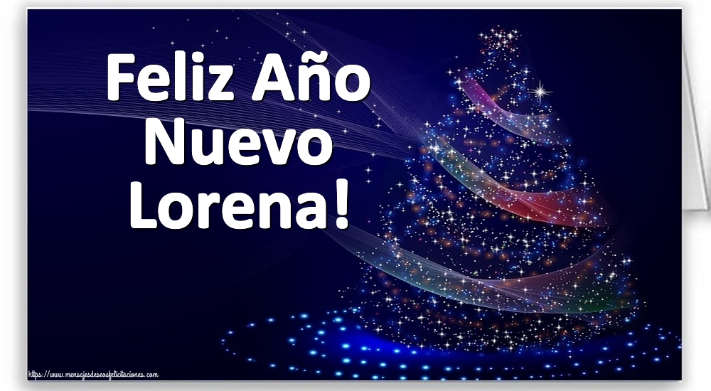 Felicitaciones de Año Nuevo - Árbol De Navidad | Feliz Año Nuevo Lorena!