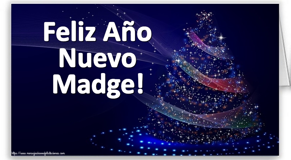  Felicitaciones de Año Nuevo - Árbol De Navidad | Feliz Año Nuevo Madge!