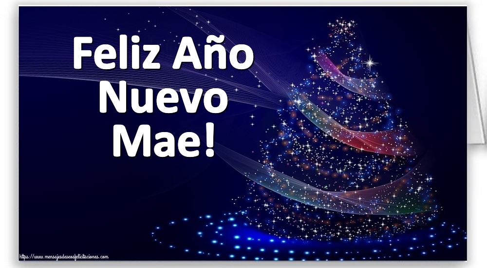 Felicitaciones de Año Nuevo - Árbol De Navidad | Feliz Año Nuevo Mae!