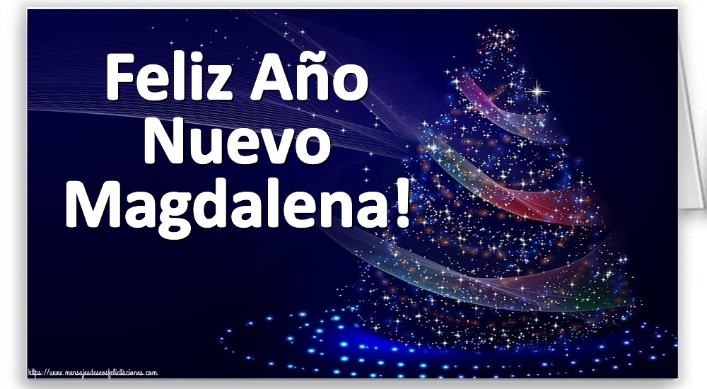 Felicitaciones de Año Nuevo - Árbol De Navidad | Feliz Año Nuevo Magdalena!