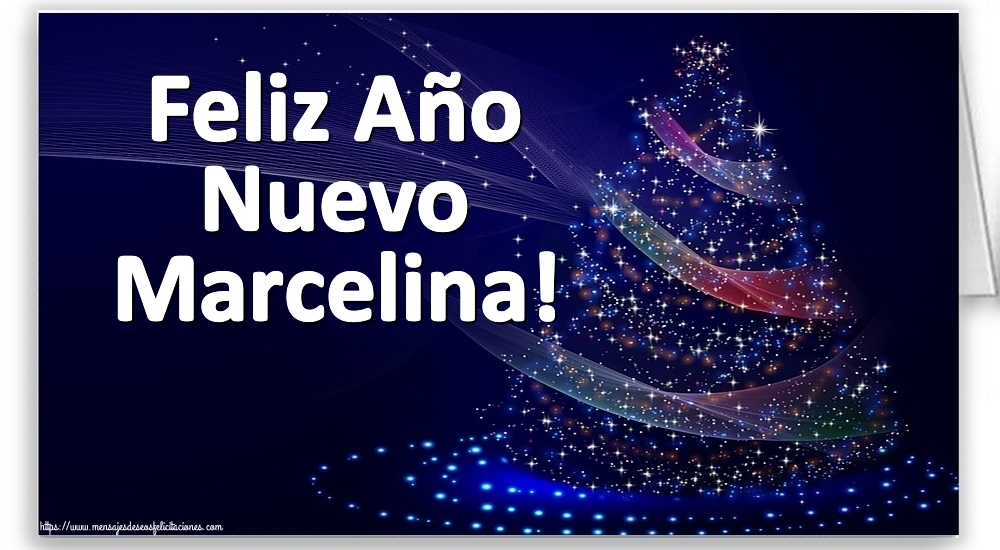 Felicitaciones de Año Nuevo - Feliz Año Nuevo Marcelina!