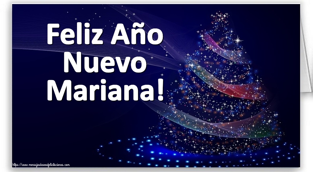 Felicitaciones de Año Nuevo - Feliz Año Nuevo Mariana!