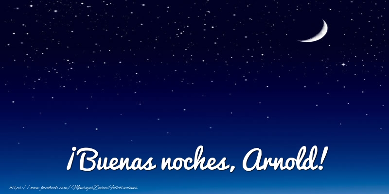 Felicitaciones de buenas noches - Luna | ¡Buenas noches, Arnold!