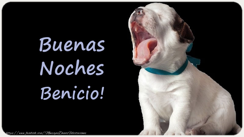 Felicitaciones de buenas noches - Animación | Buenas Noches Benicio!
