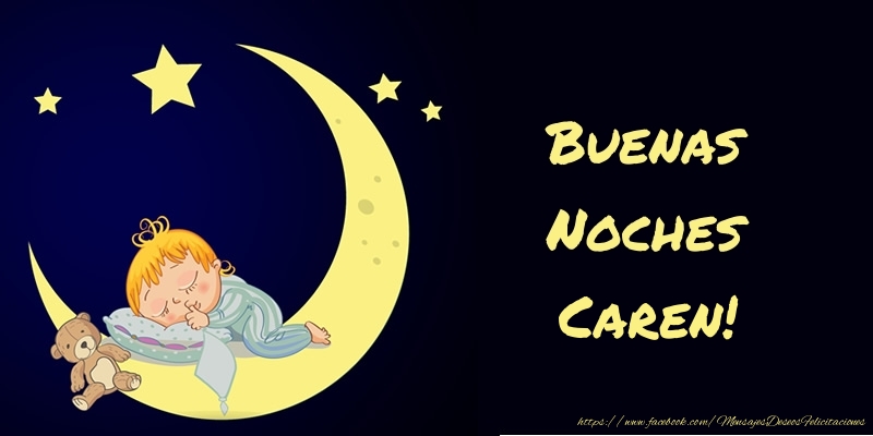 Felicitaciones de buenas noches - Animación & Luna | Buenas Noches Caren!